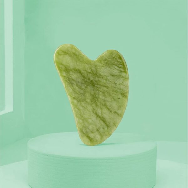 Gua Sha + Rodillo Facial Jade + Guía de Uso – 100% Natural – Masajeador Facial – Antiarrugas – Masajeador Ojos – Rodillo Masaje Relajante y Reafirmante (Set Jade) - Image 7