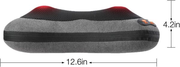 Masajeador Eléctrico, Masajeador de Espalda con Función de Calor e Rotación 3D Masaje, para cuello espalda hombro piernas, hogar y oficina, los mejores regalos para papá/mamá/hombres/mujeres - Image 2