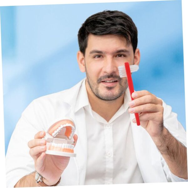 Healeved 3 Juegos 3 Juegos De Cepillos De De Doble Punta Cepillos De Cepillos De Doble Cabeza Suministros Para Dentaduras Postizas Cepillo De De 8 Uds * 3 - Image 6