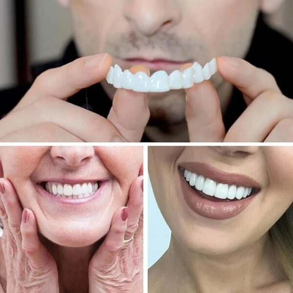 Tadipri 1 Pare Carillas Dentales Dientes Postizos Temporales De Superior E Inferior Dientes Fundas Dentales Para Cubrir Dientes Picados Con Pinzas - Image 5