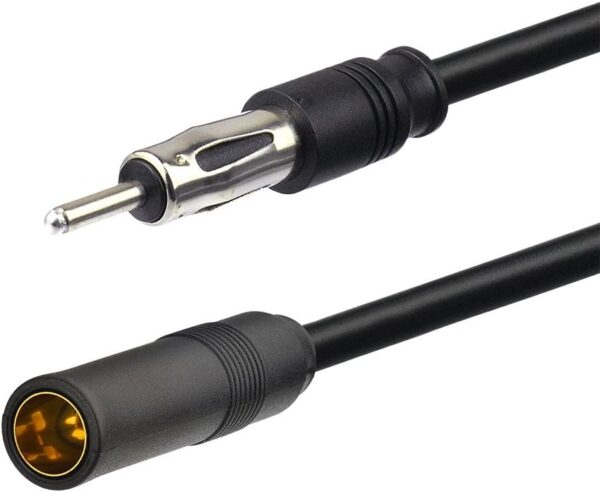 Bingfu Antena Radio Coche FM AM Antena Estéreo para Automóvil con Amplificador de Señal, Fuente de Alimentación de 12V Conector DIN Enchufe para Vehículo Camión SUV Radio Audio para Automóvil Receptor - Image 2