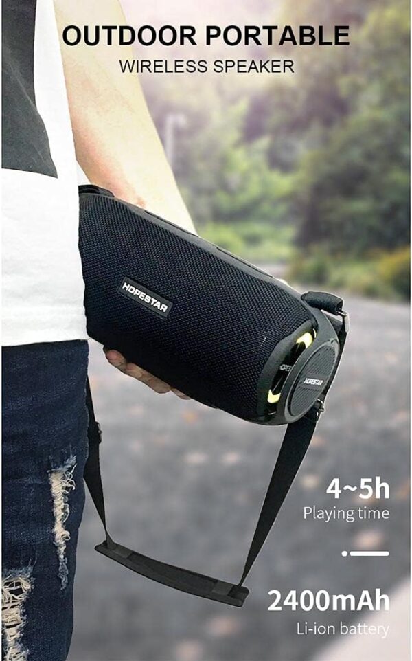 Altavoces portátiles Altavoces Bluetooth Portátiles, Altavoz Inalámbrico con Bluetooth 5.0, Emparejamiento Estéreo Inalámbrico, Graves Mejorados para Teléfonos Inteligentes, Tabletas y Otros Dispositi - Image 4