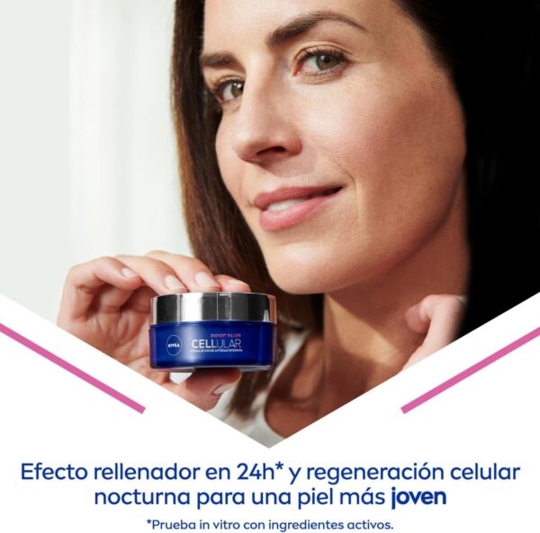 NIVEA Hyaluron Cellular Filler (2 x 50 ml), pack de cremas antiedad, set de regalo con crema de día FP30 y crema de noche, cremas reafirmantes con ácido hialurónico - Image 4