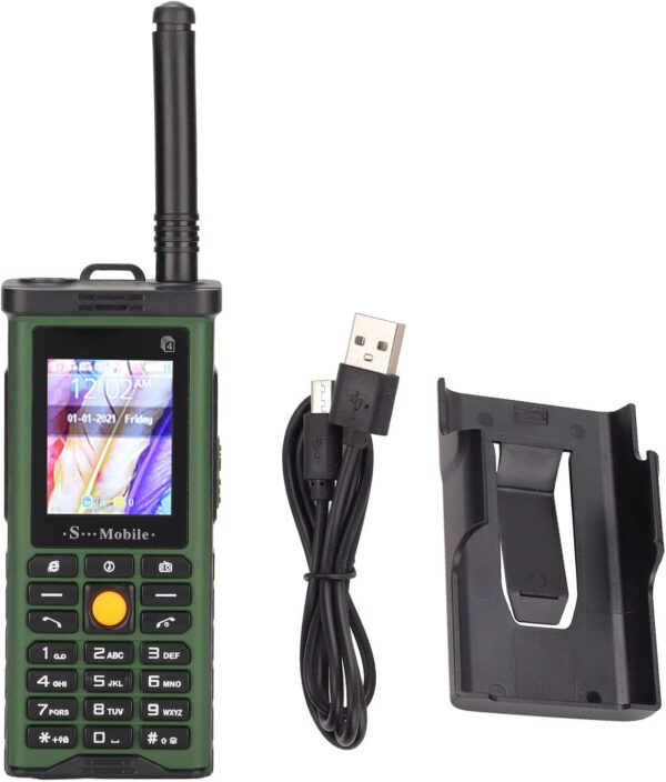 Teléfono Celular con Botón Grande, Teléfono Inteligente Retro 2G Teléfono Celular Desbloqueado Teléfono Móvil para Personas Mayores Batería de Capacidad de 2400 MAh para Personas Mayores(Verde)
