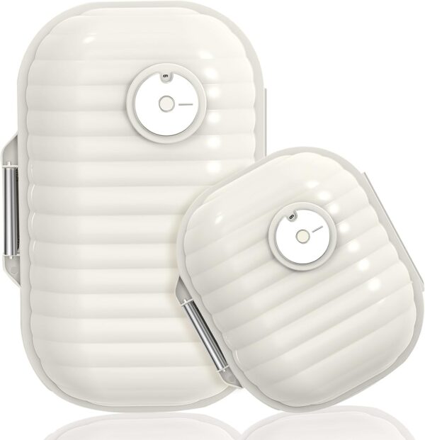 Ptyism 2 Pcs Pastillero de Viaje con Etiqueta Adhesiva，Porta Medicamentos viaje丨Pastillero Diario Portátil Para Viajes y Uso Diario