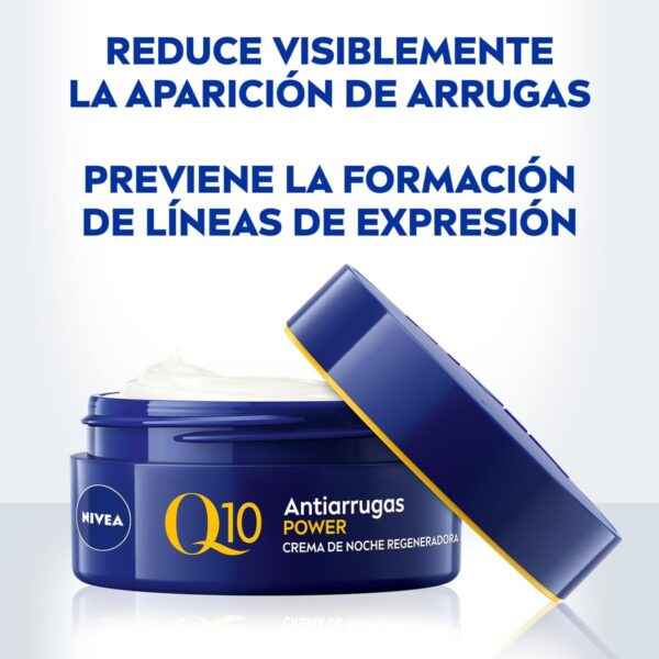 NIVEA Pack Rutina Antiedad Q10 Antiarrugas Power 4 semanas, Caja de regalo con crema de día con FP15 (1 x 50 ml), crema de noche (1 x 50 ml) y sérum concentrado (1 x 15 ml) - Image 3