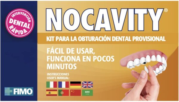 Nocavity - Kit de relleno dental temporal - Aísla la cavidad dental y reduce el dolor en caso de pérdida de empastes, pequeñas caries y dientes rotos