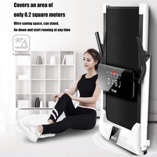 ZXQZ máquinas de Cardio Rueda de Andar, Running Machine con Pantalla LED y Columna de Choque Respiratorio, Equipo de Fitness Multifuncional Plegable para Uso Doméstico - Image 3