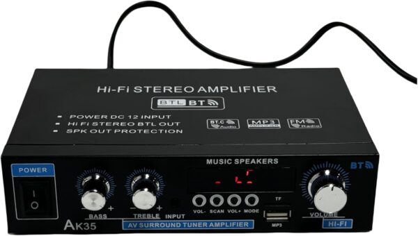 Amplificador Bluetooth 5.0 Mini, amplificador de alta fidelidad, receptor de audio digital, amplificador amplificador de potencia con ranura USB TF - Image 2