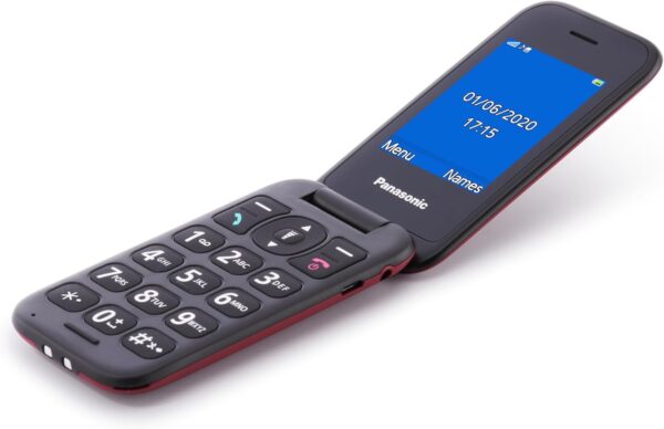 Panasonic KX-TU400EXR - Teléfono Móvil Para Personas Mayores (Botón SOS, Pantalla color TFT 2.4", 450HRS en Reposo, 4HRS de Conversación, Linterna, Cámara, Bluetooth), color Burdeos - Image 19