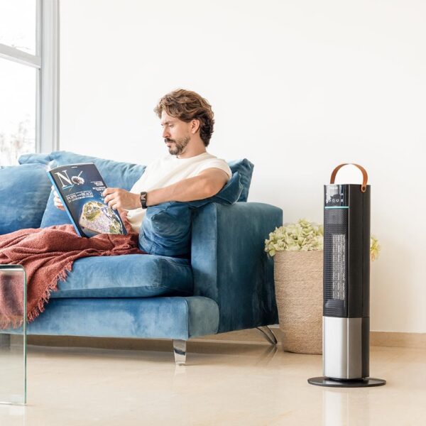 Cecotec Calefactor Eléctrico Cerámico de Pie ReadyWarm 2070 Max Ceramic Rotate Smart, 2000 W, Pantalla Digital, Control Táctil y Control remoto, Oscilación, 3 Modos, Termostato, 20 m² - Image 9