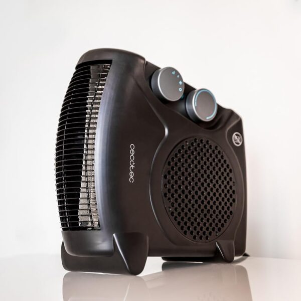 Cecotec Calefactor Eléctrico Bajo Consumo ReadyWarm 2000 Max Dual Black. Termoventilador de 2000W, 3 Modos, Termostato Regulable, Seguridad Sobrecalentamiento, Área de Cobertura 20m2 - Image 9