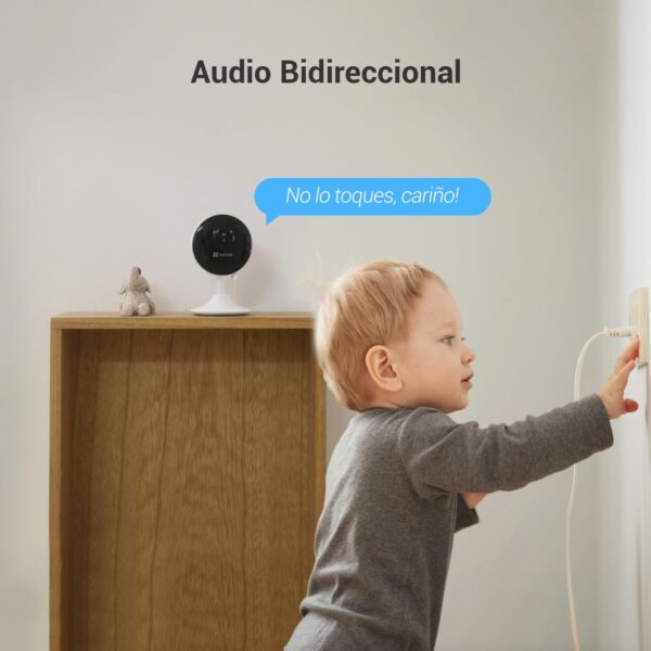 EZVIZ Kit de 2 Camaras de Vigilancia Interior 1080p IP Cámara de Seguridad con Visión Nocturna, 2.4GHz Wi-Fi Detección de Movimiento, Audio Bidireccional, Monitor de Bebé, C1C 2PK - Image 4