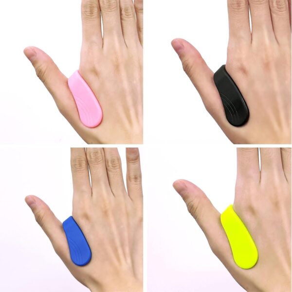 AYNKH Clip de acupresión, 4 piezas de silicona portátil para aliviar el estrés de la migraña, clip de punto de presión, herramienta de relajación de masaje - Image 9