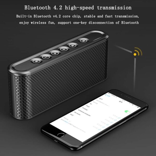 Altavoces portátiles Altavoz Bluetooth Portátil, Banco de Energía de Larga Duración, Sonido Envolvente de 360 ​​°, Altavoz Inteligente de Alta Fidelidad con Llamada Manos Libres, para Viajes Al Aire L - Image 6