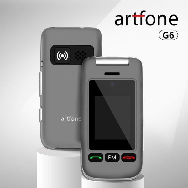 artfone 4G Volte Teléfono Móvil para Personas Mayores Teclas Grandes con Tapa, Doble Pantalla de 2,4 Pulgadas Tecla de Emergencia Botón SOS Cámara Fácil de Usar para Ancianos Flip Base Cargadora G6 - Image 2