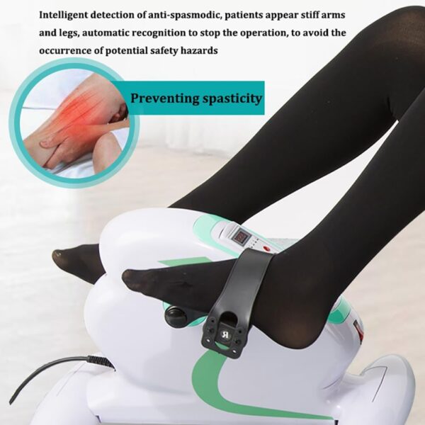 Ejercitador de pedal eléctrico,entrenador de piernas automático con 12 velocidades,bicicleta estática portátil con pedal con soporte doble, pantalla LCD, para entrenamiento en casa, gimnasio, oficina - Image 5