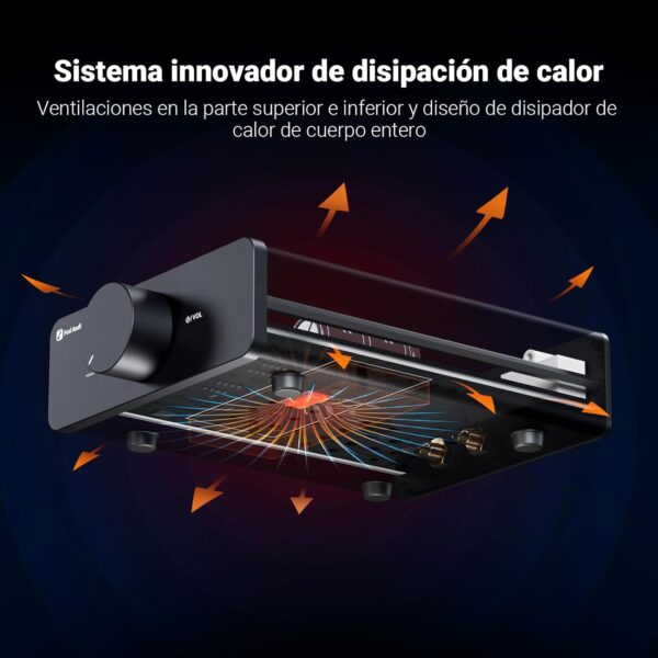 Fosi Audio V3 Amplificador estéreo Home Audio 300 Watts x2 Power TPA3255 Class D Mini 2 Channel Amp para estantería pasiva Altavoces de torre Desktop Home Theater con fuente de alimentación de 32V - Image 4