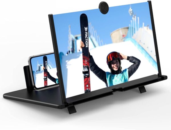 Lupa de Pantalla de 16 Pulgadas para teléfono Celular 3D HD Ampliador de Pantalla de Aumento Compatible con Todos los teléfonos Inteligentes