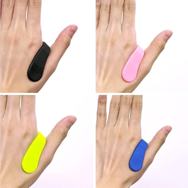 AYNKH Clip de acupresión, 4 piezas de silicona portátil para aliviar el estrés de la migraña, clip de punto de presión, herramienta de relajación de masaje - Image 5