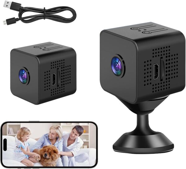 Bqweun 1080P Camaras Vigilancia Domicilio WiFi, Visión Nocturna, Detección de Movimiento, Camara Vigilancia WiFi Exterior, Camaras de Vigilancia sin Cables, Camara Vigilancia WiFi Interior (1)