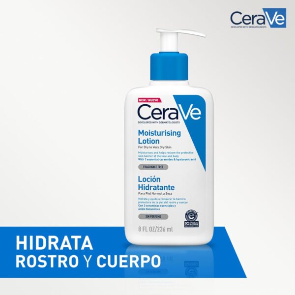 CeraVe, Loción Hidratante de Rostro SPF 50, Para Piel Normal a Seca, Hidratación y Alta Protección Contra los Rayos UVB/UVA, Enriquecida con Ceramidas - Image 8