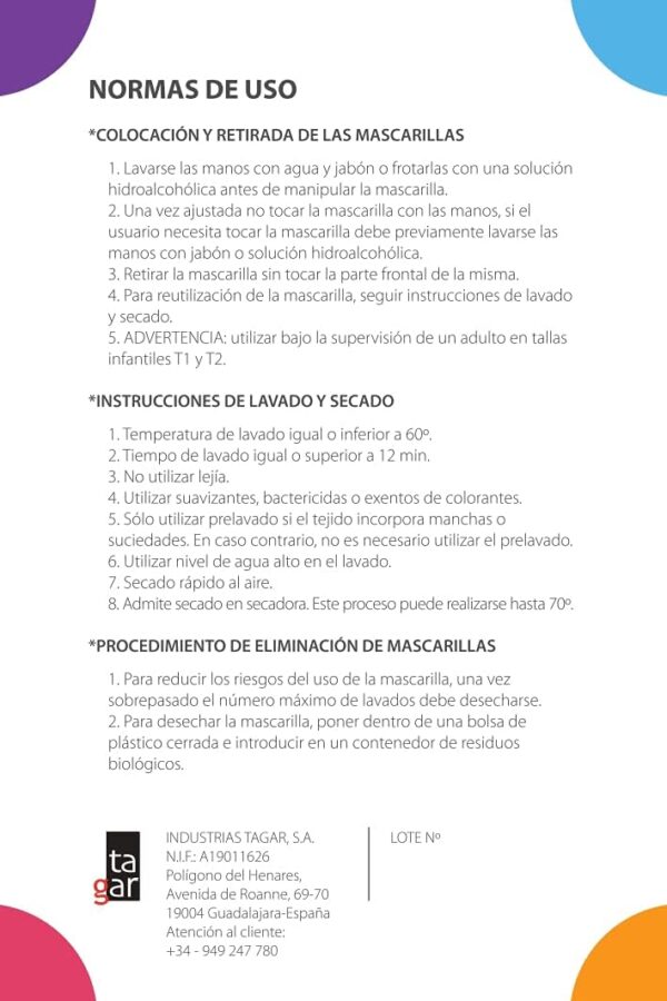 Mascarillas Higiénicas Homologadas De Tela Reutilizables. Lavable, Color Gris, Talla 2, 1 Unidad. Metramed. - Image 6