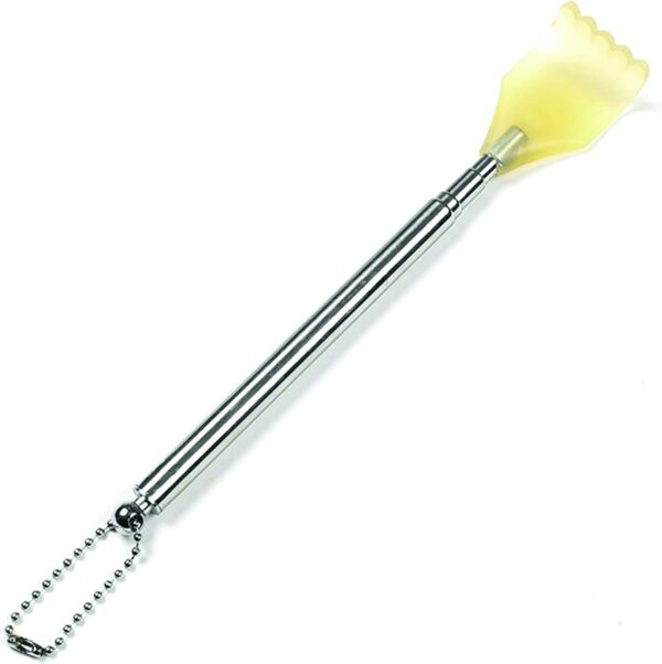 PARENCE - Raspador trasero extensible portátil de acero inoxidable, raspador trasero telescópico - masajeador de espalda - masaje corporal y raspado