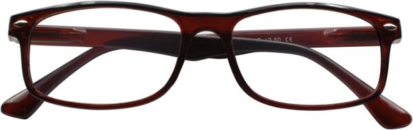 TBOC Gafas de Lectura Presbicia Vista Cansada - (Pack 4 Unidades) Graduadas +2.00 Dioptrías Montura de Pasta Azul Marrón Negra Carey Diseño Moda Hombre Mujer Unisex Lentes de Aumento Leer Ver Cerca - Image 9