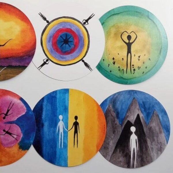 tarjetas psicologia positiva cartas asociativas de entrenamiento coaching emocional juego de mesa fiestas 88 cartas redondas conoce tu interior COPE mejora habilidades de precognicion y social - Image 2