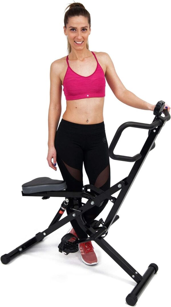 TechFit - Abdos de entrenamiento para musculación, todo Crunch, multifunción 6 en 1, banco abdominal de gimnasio plegable, equipo de fitness vertical, banco de entrenamiento de cuerpo completo - Image 4