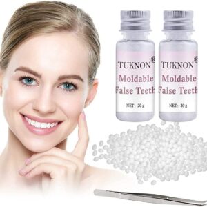 Kit de Reparación Dental, Kit de Reparación de Dientes, Kit de Reparación de Dientes Temporal, Reemplazos de Dientes Temporales, para Fotografía, Maquillaje o Empastes Temporales