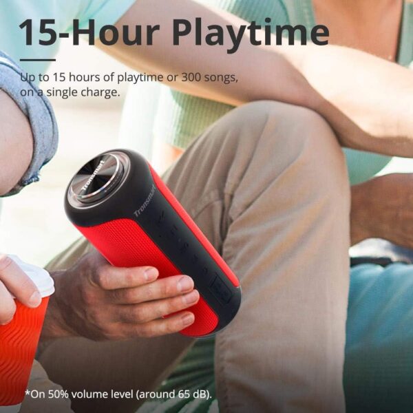 Tronsmart T6 Plus Edición Mejorada Altavoz Bluetooth 40W, Portatil, Sonido Estéreo 360°, Efecto de Triple Bajo Potente, Waterproof IPX6 con Powerbank, 15 Hora de Reproducción y Manos Libres - Image 5