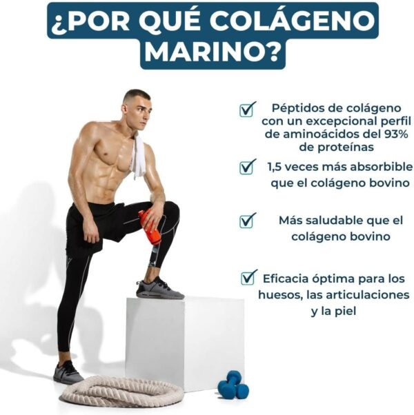 INOLAB Colágeno marino hidrolizado puro Ácido hialurónico Acérola 5225mg 45 días/Patente premium Naticol : Efectos clinicamente comprobados/sabor natural de limón - Image 2