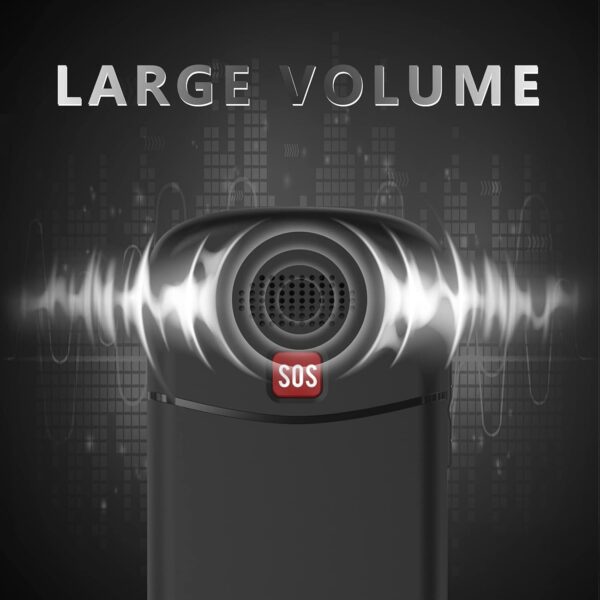 CHAKEYAKE Telefono Movil para Mayores Libre con Teclas Grandes, Doble SIM gsm Teléfono Móvil Basico con SOS Botón | Base de Carga | Fácil de Usar para Ancianos (Negro) - Image 7