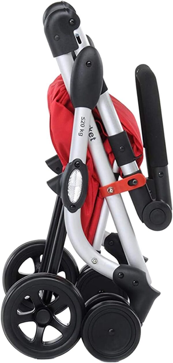 Foppapedretti Go Up Red 209 9702000300-Carrito de la Compra, Color Rojo, Compuesto, 110X40X48 cm - Image 4