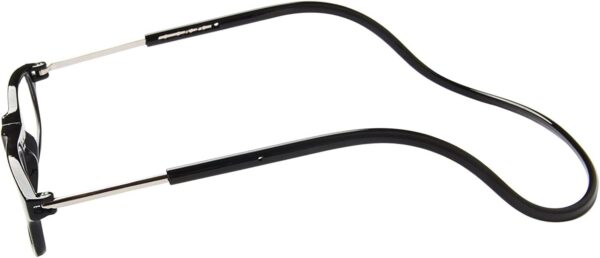 TBOC Gafas de Lectura Presbicia Vista Cansada – [Pack 4 Unidades] Montura Negra Graduadas +2.50 Dioptrías Hombre Mujer Regulables Plegables Imantadas Lentes Aumento Leer Ver Cerca Cuello Imán - Image 3