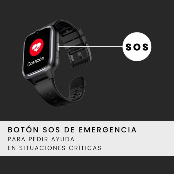 SPC Smartee 4G Senior – Reloj Inteligente para Mayores con Letras Grandes, botón SOS, GPS y perímetro de Seguridad, Llamadas/videollamadas, Ritmo cardíaco y gestión smartwatch en App Smart Clan - Image 5