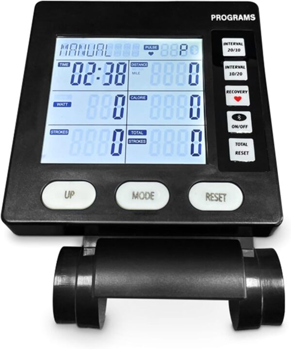Máquina de remo de seguimiento de la salud, velocímetro de fitness con pantalla digital LCD para un análisis completo del entrenamiento - Image 7