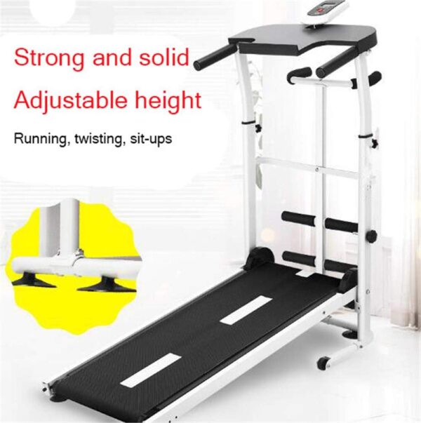 BCLGCF Cinta De Correr Plegable: Máquina De Trabajo Manual Cardio Fitness Exercise Incline Home Running Machine, Equipo De Fitness Silencioso Multifuncional - Image 2