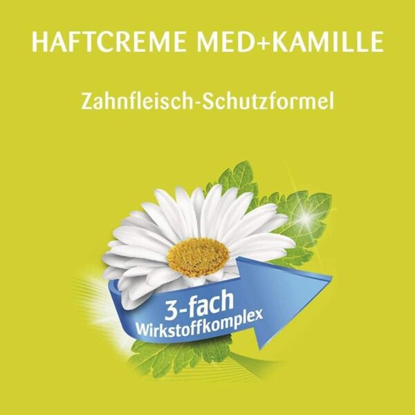 Kukident Crema adhesiva profesional Med + manzanilla – Adhesivo para dentaduras postizas – Sujeción fuerte, protección extra de encías – 1 x 40 g - Image 3
