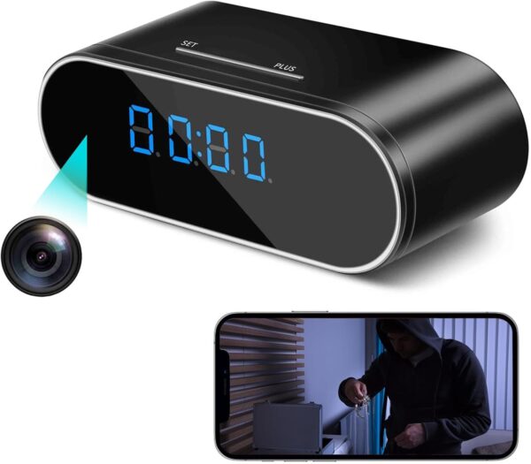 Camara Espia 1080P Mini Camara Espia Oculta Wifi Camufladas para Ver En El Movil Micro Camara Vigilancia Wifi Interior Camaras de Vigilancia sin Cables Spy Cam Vision Nocturna Deteccion de Movimiento