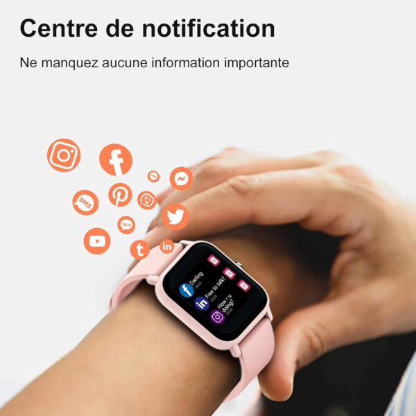 Blackview Smartwatch, Reloj Inteligente Mujer - Oxímetro de Pulso (SpO2) Sueño | Esfera de Reloj de DIY | Caloría Podómetro | 1,83" Pulsera Actividad para Android iOS (Versión Mejorada) - Image 5
