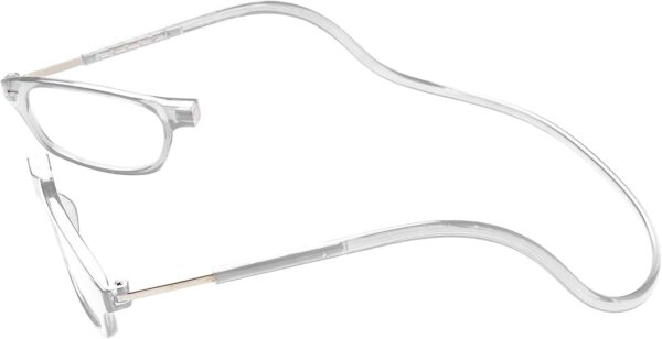 TBOC Gafas de Lectura Presbicia Vista Cansada - [Pack 4 Unidades] Montura [Transparente Burdeos Azul Negra] Graduadas +4.00 Dioptrías Hombre Mujer Regulables Plegables Lente con Imán - Image 5
