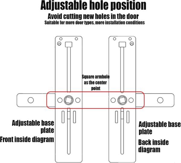 Cerradura inteligente para puerta delantera, cerradura digital electrónica con teclado, control de aplicación, WiFi y Bluetooth, cerradura inteligente con asa para dormitorio, hogar, hotel - Image 6