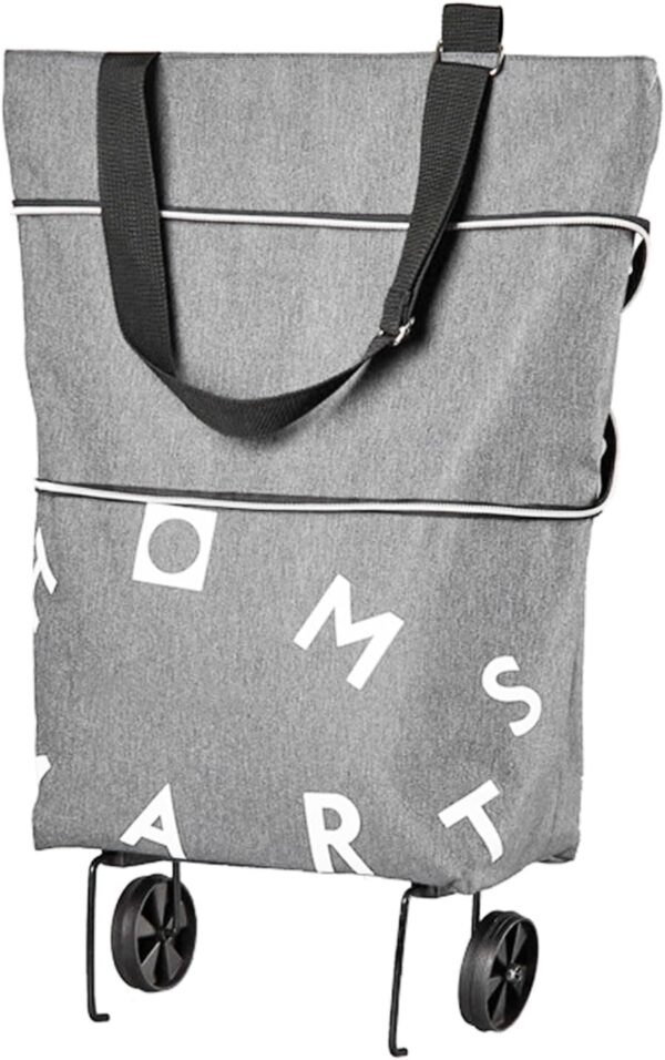 Limtula Carrito de la compra plegable de tela Oxford con diseños plegables para un transporte cómodo
