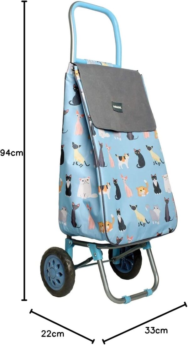 Sabichi Crazy Cats Carrito de la compra de 2 ruedas - Image 8