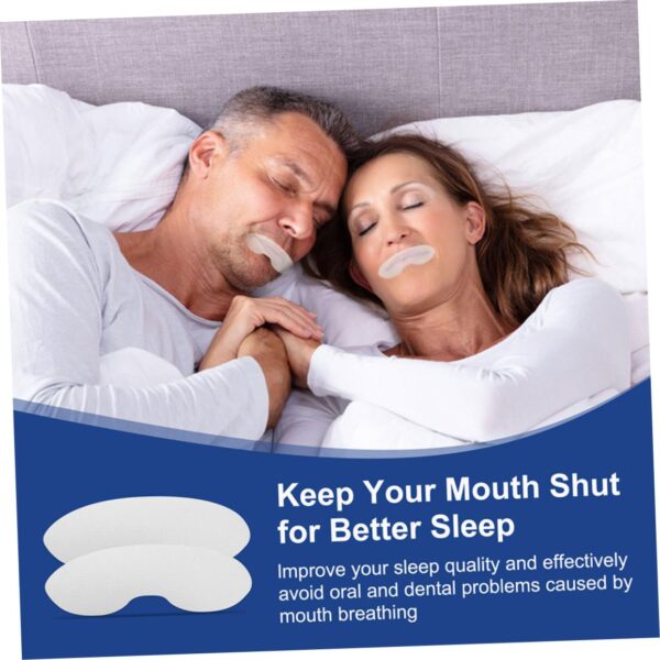 DOITOOL 180 Hojas Respirar Por La Boca Pegatinas Cinta Para Dormir Cinta Adhesiva De Viaje Adultos Dormir Tiras Cinta Bucal Viajar Respiración Por La Boca Tela No Tejida Respirable - Image 5