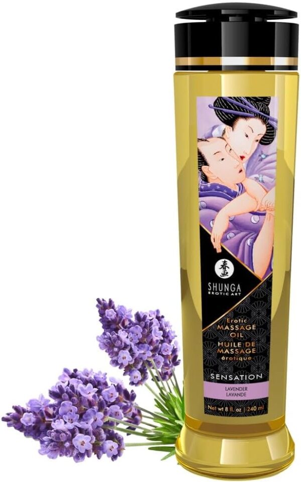 Shunga Sensación de Lavanda Masaje Aceite 240 Ml 260 g