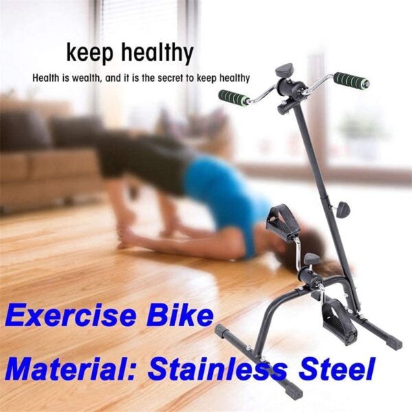 Sywlwxkq Bicicleta estática Ejercitador de Brazos y piernas - Máquina vendedora de Ejercicios para Brazos y piernas - Ejercitador de Pedal portátil - Equipo de Fitness para Personas Mayores - Image 7